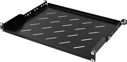 TOTEN SA.2160.0101 - Rack-hylle - svart, RAL 9004 - 1U - 19"