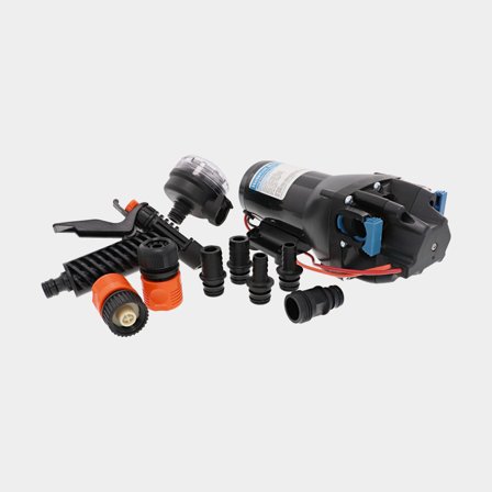 Spoelpomp Jabsco Hotshot HD4 Q402J-118N-3A, 24 V, 15 l/min, 4.1 bar, 1/2" (13 mm) slang / 3/4" (19 mm) slang