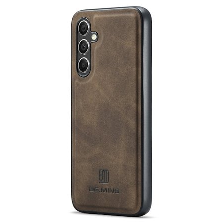 DG MING Samsung S25 Premium PU-læder Hybrid Cover - Mørkebrun