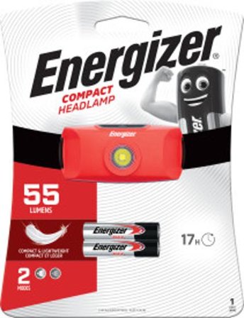 ENERGIZER Pannlampa Compact 55 lumen - Lyreco - Skyddsutrustning - Ficklampor pannlampor och arbetsbelysning - Pannlampor och hjälmlampor