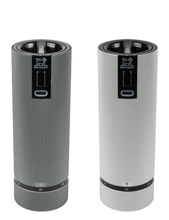 Peugeot Duo Sæt Line Elektrisk Mp Carbon + Ms Z Aluminium - Grey - 15 CM