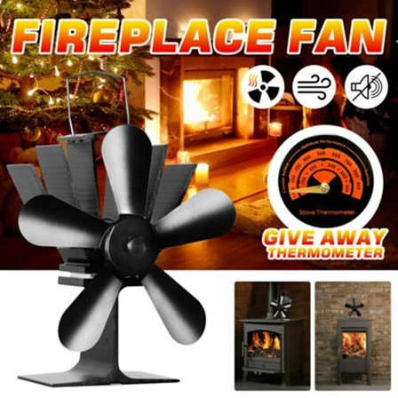 Vedspis Fläkt Öppen spis Fläkt 5-blad