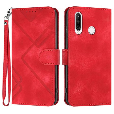 Fodral för Huawei P30 Lite - Magnetiskt Flip Wallet-fodral i Läder Kompatibelt med Huawei P30 Lite
