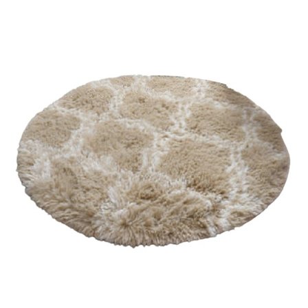 Enkel rund matta Mjuk Bekväm filt Absorberande halkfri matta För Hem Vardagsrum Sovrum