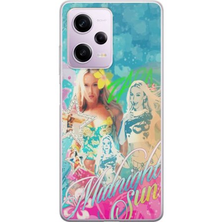 Yhteensopiva Puhelinkuori Xiaomi Redmi Note 12 Pro Seikkailumaailma Steve, Creeper ja eläimillä värikkäässä palikkagrafiikassa