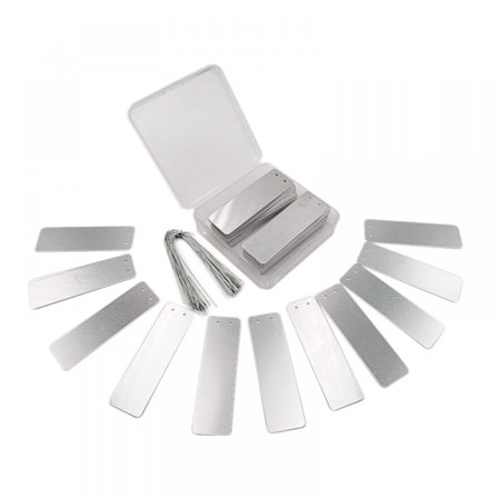 Planteetiketter, aluminium plantetiketter med 16 cm tråder (100)