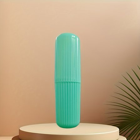 Multifunksjonell reisetannbørste med bærbar oppbevaringsboks som inkluderer skyllekopp og tannkremrom, med kompakt design med...