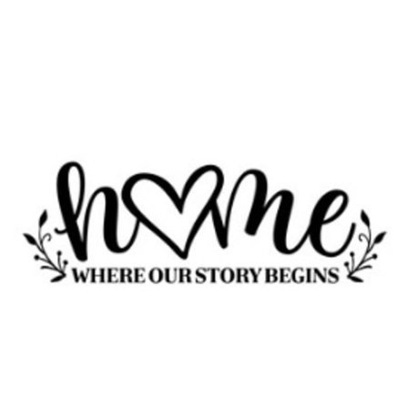 Väggdekor/Väggord - Home Where Our Story Begins