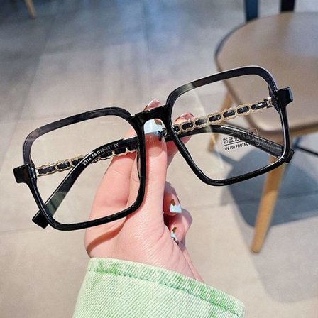 Anti-Blue Light Glasses Ylisuuret silmälasit MUSTA