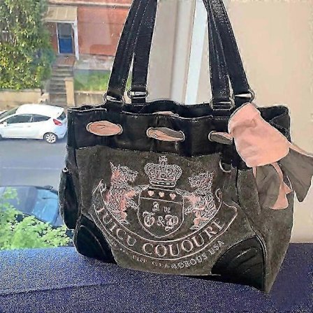 2024 Y2k Kvinner Vintage Retro Chic Broderi Fløyel Skulderveske Damer Høy Kapasitet E-jenter Tote Vesker Shopping Håndvesker For Kvinner