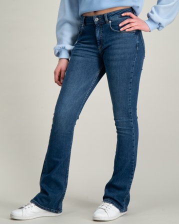 RYVLS Mid Waist Flare Denim Blau Jeans Mädchen - Kids Brand Store