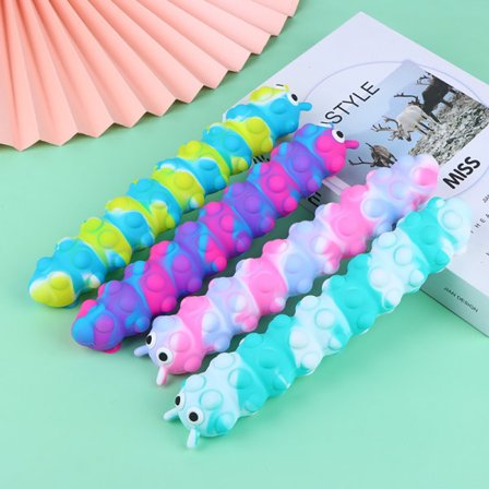 IC 3D Sucker Sugkopp Leksaker Reliver Stress Roliga Leksaker Caterpilla B