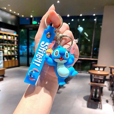 Sød tegneserie Stitch nøglering personlig hængende nøglering til nøgle håndtaskeindretning [DB] Ice Cream
