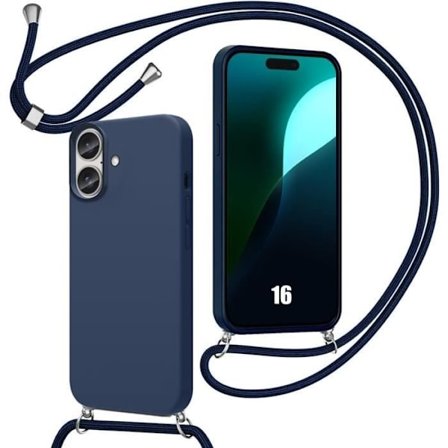 Coque - BOOLING - för iPhone 16 - Mjuk - Stötabsorberande - Repfria