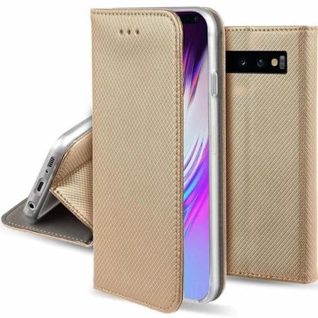 Fodral - GULD - Galaxy S10 Plus - Silikongel - 2 Skärmskydd i härdat glas - Flexibelt