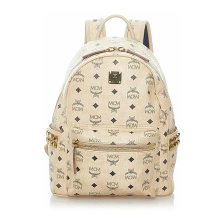 Mcm, Backpacks Beige, Dames, Maat:ONE Size,leer