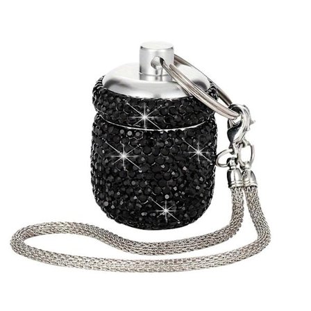 Vandtæt Ugentlig Pilleæske Robust Aluminium Rejseorganisator til Medicin og Kosttilskud med Nøgleringsvedhæng farve