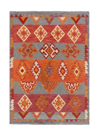 Hand Woven Kilim Afghan Old Style Rug 150X204 Wool Small