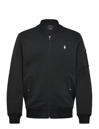 Polo Ralph Lauren Double-Knit Bomber Jacket - Black - M