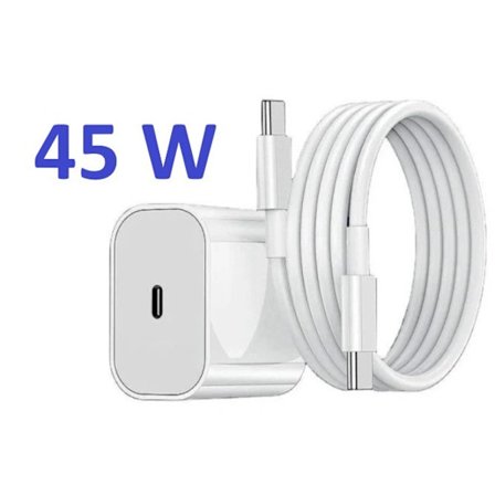 45W (USB-C → USB-C) Kompatibel med iPhone 15/nyere