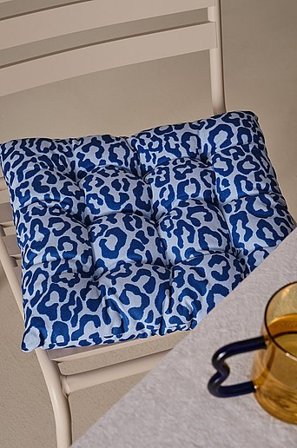 Jotex - Waterafstotende Stoelbekleding 40x40 Cm Lichtblauw/blauw Lichtblauw/blauw - LEONARD - Koop Zitkussens & stoelkussens bij Jotex