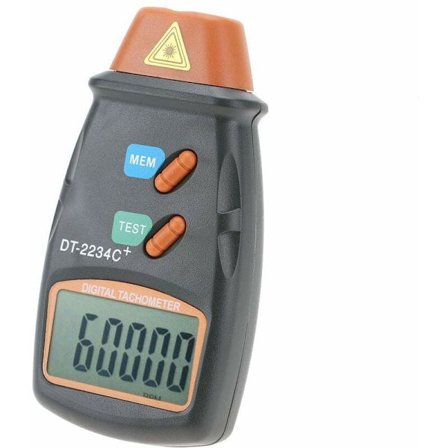 Digitaalinen kierroslukumittari, DT-2234C+ kontaktiton LCD-valokierroslukumittari Mini RPM-testeri, kierroslukualue 2,5 RPM - 99 999 RPM