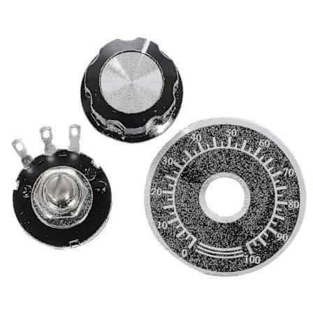 Konisk Kulstof Potentiometer Med Diameter Med Knop, Rv24yn 20s B502 5k Ohm