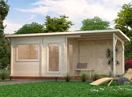 Palmako Sanna Bastu 13,5 m², Invändig 6,8 m², obehandlad, Pooler & utebad