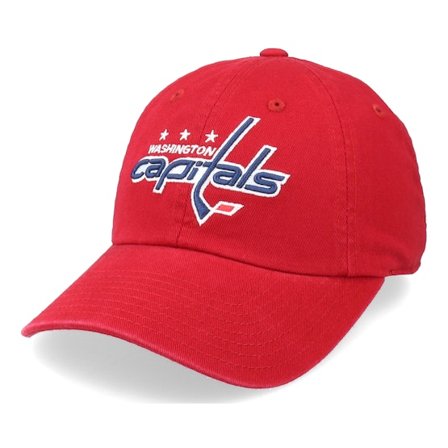 American Needle - NHL Rouge unconstructed Casquette - Washington Capitals Blue Line Red Dad Cap @ Hatstore