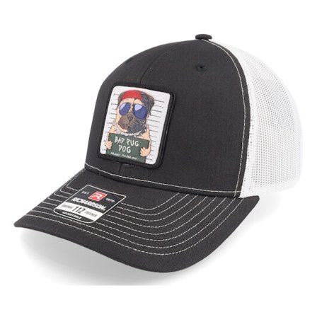 Iconic - Black - trucker - Cap - Bad Pug Dog Black/White Trucker - Hatstore