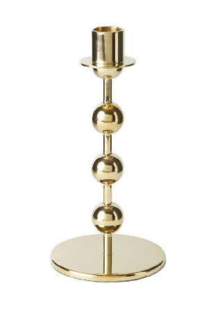 MANO ATELIER Ljusstake i mässing kulor 19 cm Ljus & ljusstakar Guld ONESIZE