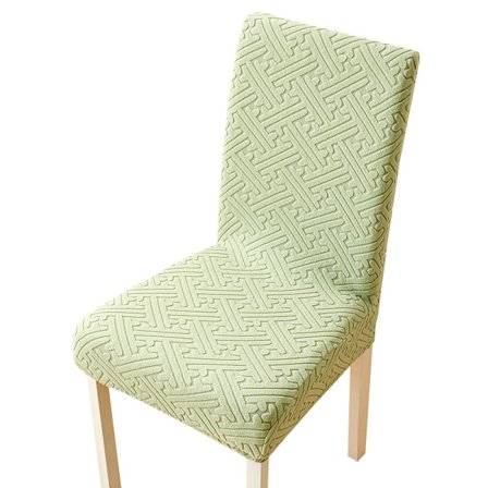 Universal stolbetræk til alle årstider, ryglæn, integreret elastisk sædebetræk, spisebord og stolhyndesæt, husholdningsstolbetræk