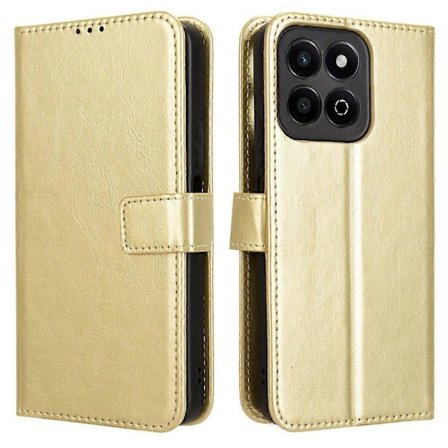 For Honor 200 Smart 5G/ Play 60 Plus 5G Stativfodral Læderpung Telefonetui Crazy Horse-Tekstur (FMY)