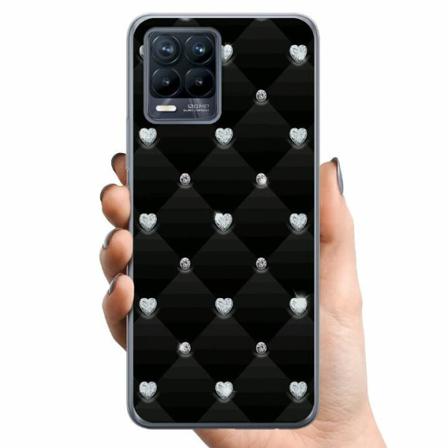 Realme 8 Tpu Mobilskal Bling Heart