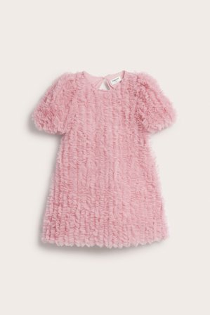 Kappahl | Meshklänning Ljusrosa 134 | Ljusrosa