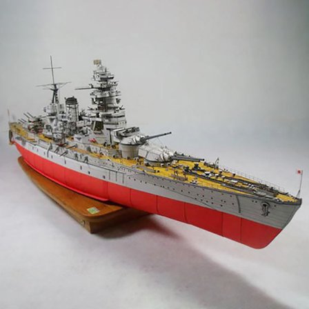 Pappersmodell DIY 80 cm slagskepp Nagato Ship Papercraft