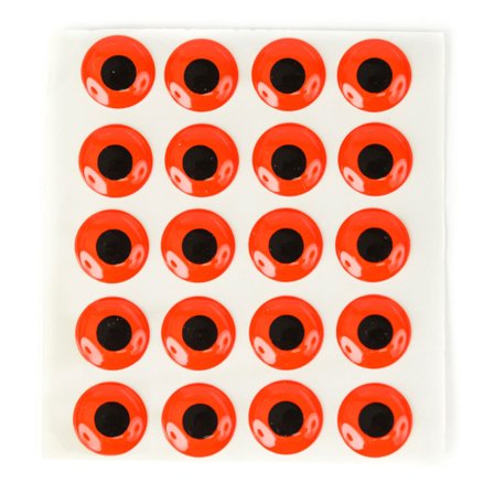 Epoxy Eyes 9mm - Fluo Red
