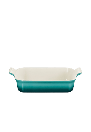 Le Creuset Signature stengods Heritage rektangulärt fat 26cm Bleu Riviera Serveringstillbehör Blå ONESIZE