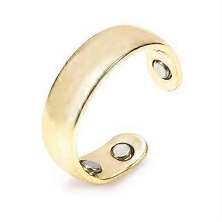 Ring Magnetisk Terapi Akupressur Behandling Finger Ring Joyeria Acero Inoxidables Premium Anillo Acero Inoxidable Mujer Joyeria (Guld Farve)