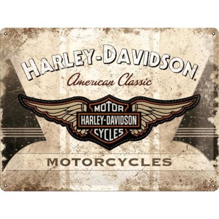 Metallskylt 30Ã—40 cm Harley-Davidson, American classic