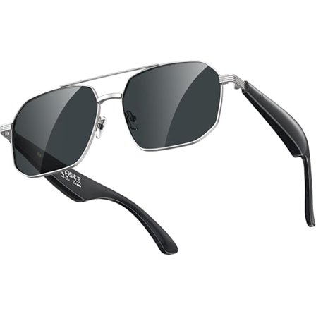 2025 Nyeste Modell Smarte AI-briller med 100+ Språkoversettelse, Bluetooth 5.4-briller med Chat GPT, Blått Lys Filtrerende Linser med L