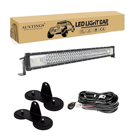 Off-Road LED-ljusramp, 675W hög ljusstyrka, IP67-vattentät, 52 tum,32 tum 405W Tråd