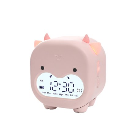 Vekkerklokke for barn, ladbare digital vekkerklokke for barnesenger