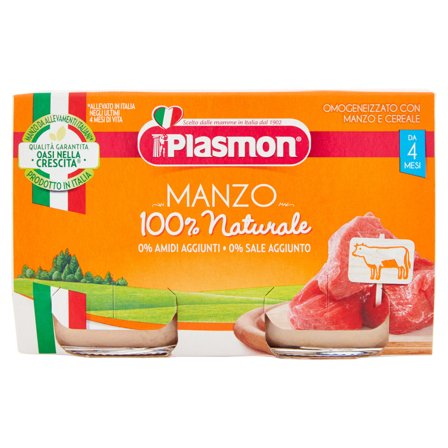 Plasmon Omogeneizzato Manzo 2x120g