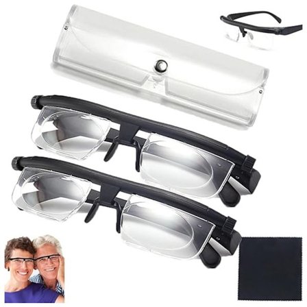 Säädettävät lukulasit, Prima Variable -silmälasit lähelle ja kauas, 2 kpl