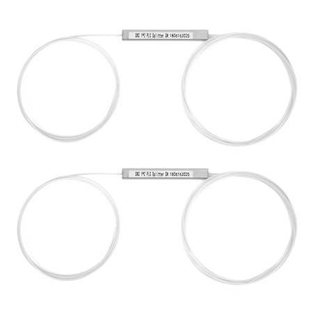 2st PLC Splitter Bare Fiber Ingen Kontakt Enkelläges Strömhantering Datortillbehör (1 x 2)