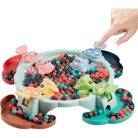 Brädspel Barn, Roligt Äta Bönor Hungriga Grodor Brädspel, Multiplayer Tävlingsstrategispel Familj Interaktiva Leksaker För Åldrarna 3 Och Uppåt, För 2