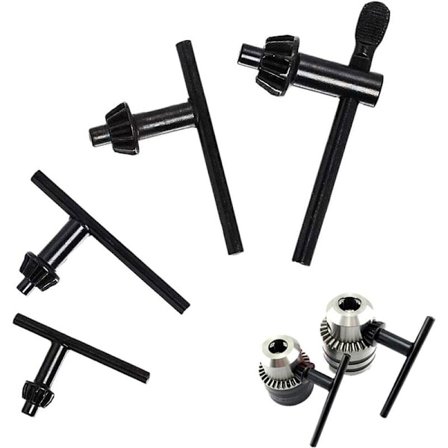 4-pack ersättningschucknyckel, elektrisk chucknyckel, 10 mm/13 mm/16 mm/20 mm, universell borrchucknyckel, för slagborr jiggverktyg
