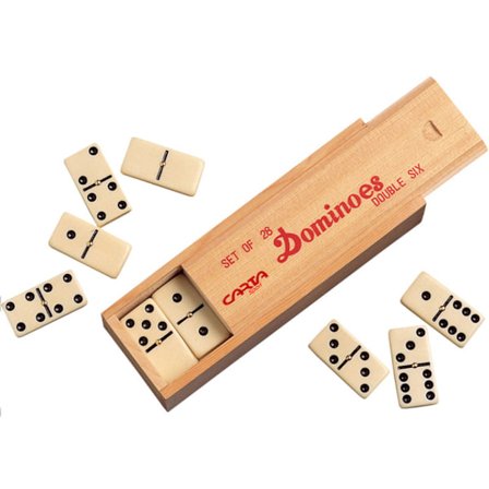Carta Sport Domino Set (Förpackning med 28) One Size Elfenben
