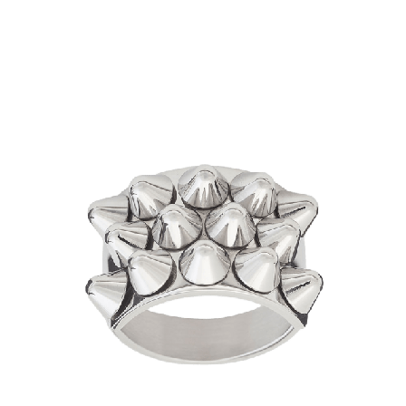 Edblad Peak Ring Steel Smycken & klockor Dam Grå S 16,8 mm